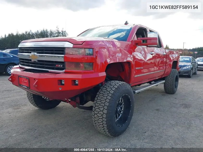 2015 Chevrolet Silverado 2500Hd Ltz VIN: 1GC1KWE82FF589154 Lot: 40647255