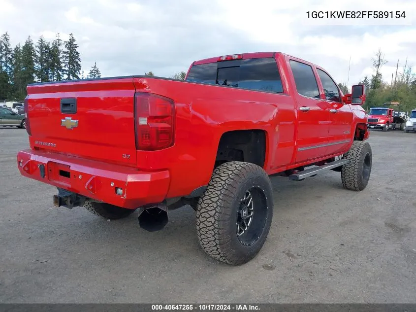 2015 Chevrolet Silverado 2500Hd Ltz VIN: 1GC1KWE82FF589154 Lot: 40647255