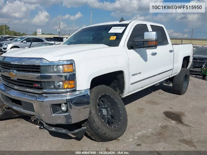 2015 Chevrolet Silverado 2500Hd Ltz VIN: 1GC1KWEG9FF515950 Lot: 40647685