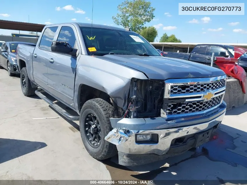 2015 Chevrolet Silverado 1500 1Lt VIN: 3GCUKREC0FG270773 Lot: 40664686