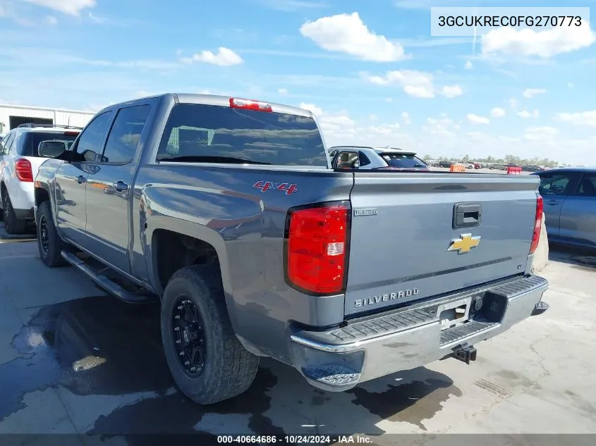 2015 Chevrolet Silverado 1500 1Lt VIN: 3GCUKREC0FG270773 Lot: 40664686