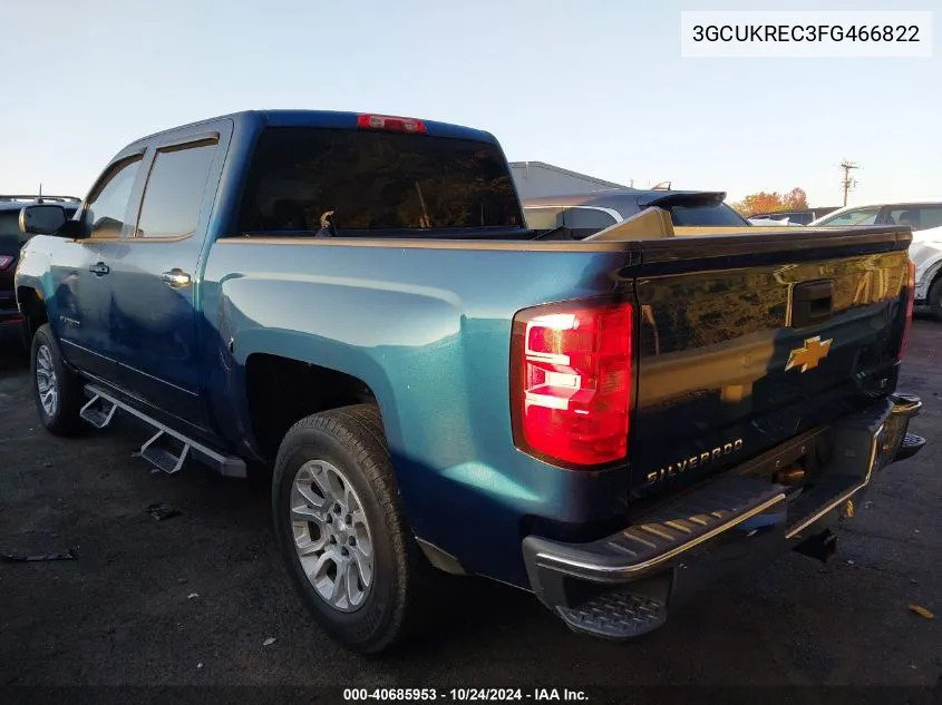 3GCUKREC3FG466822 2015 Chevrolet Silverado 1500 1Lt