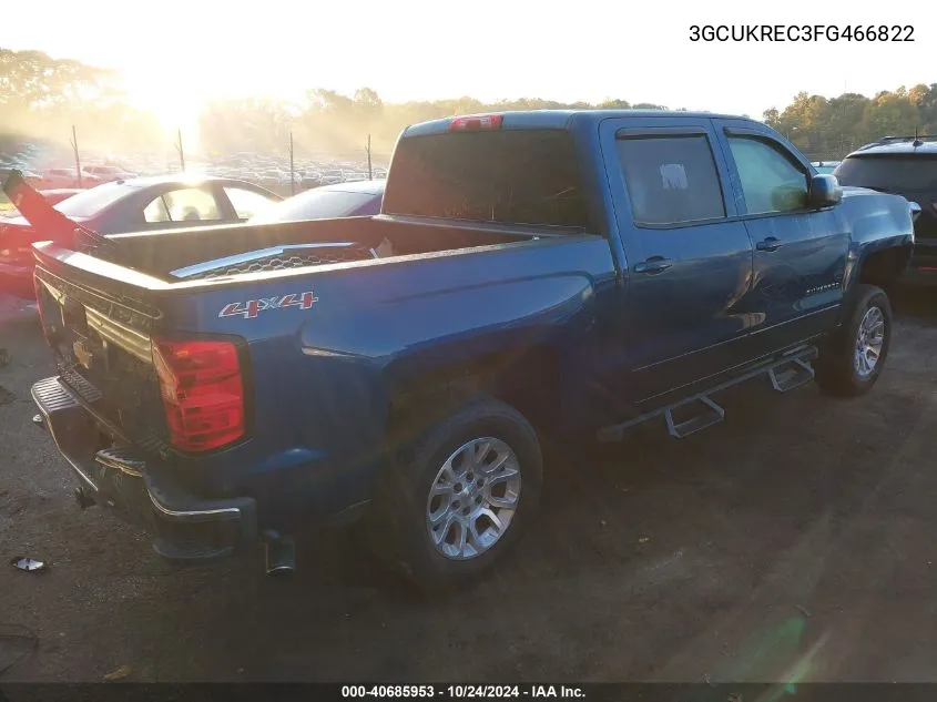 3GCUKREC3FG466822 2015 Chevrolet Silverado 1500 1Lt