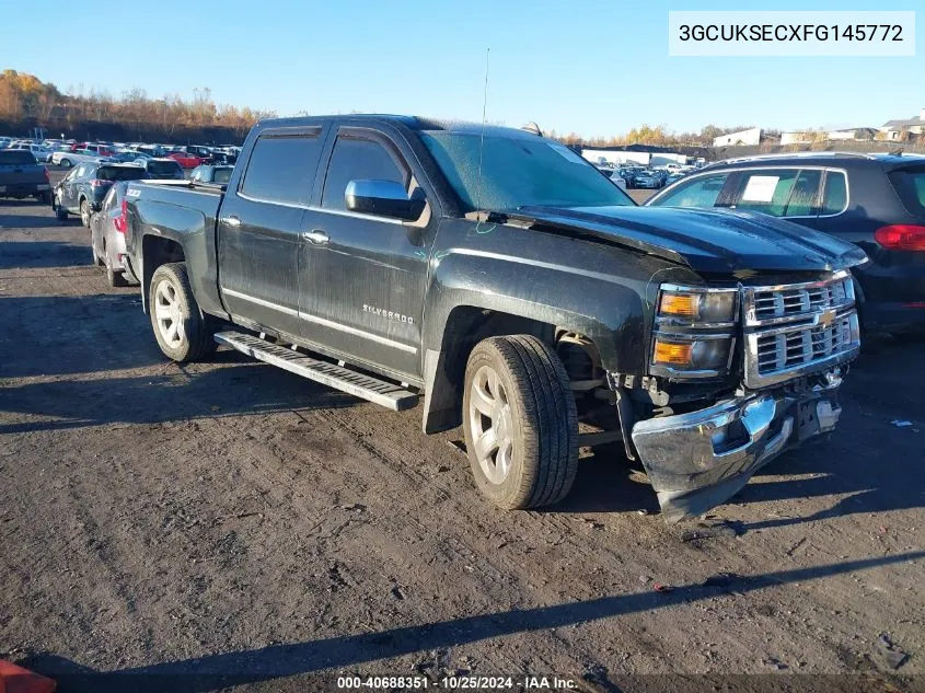 2015 Chevrolet Silverado 1500 K1500 Ltz VIN: 3GCUKSECXFG145772 Lot: 40688351