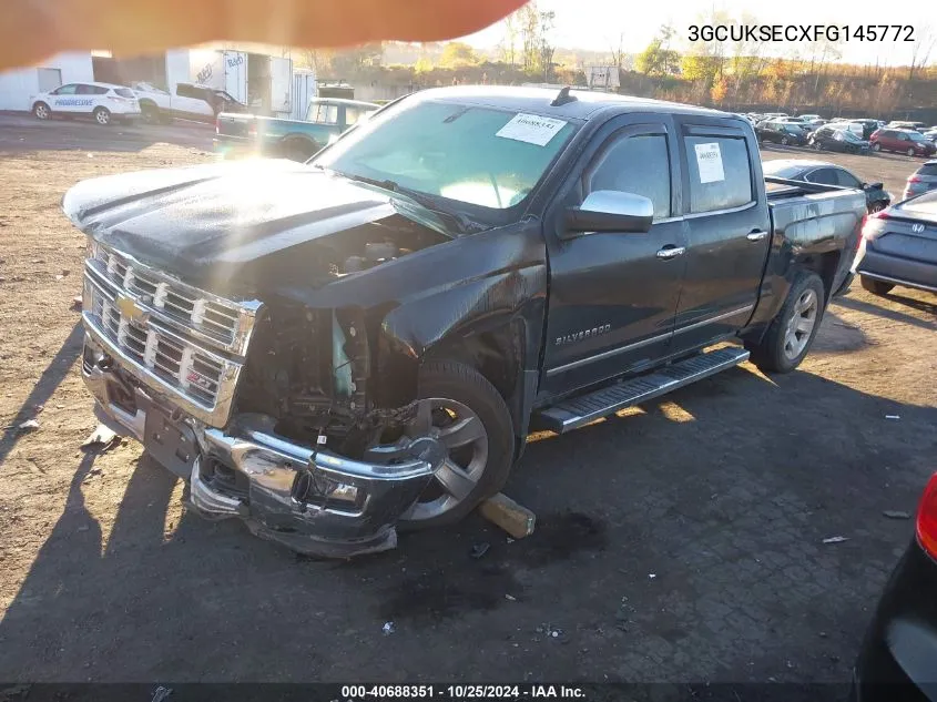 2015 Chevrolet Silverado 1500 K1500 Ltz VIN: 3GCUKSECXFG145772 Lot: 40688351