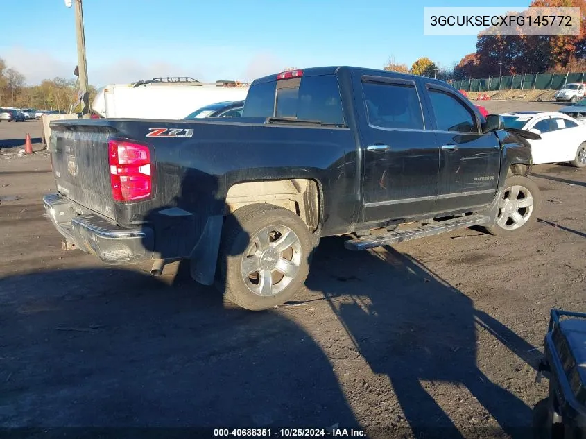 2015 Chevrolet Silverado 1500 K1500 Ltz VIN: 3GCUKSECXFG145772 Lot: 40688351