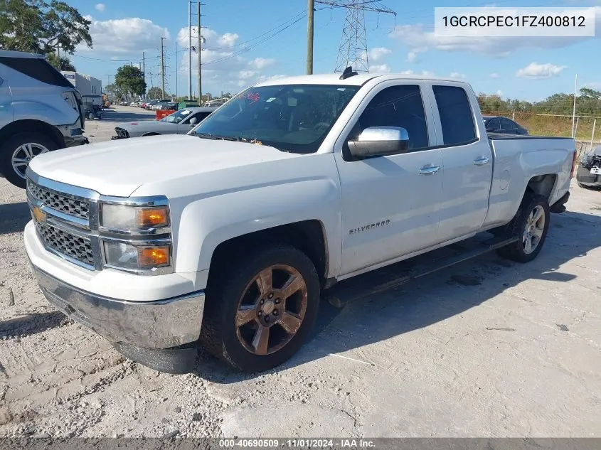 2015 Chevrolet Silverado 1500 Ls VIN: 1GCRCPEC1FZ400812 Lot: 40690509