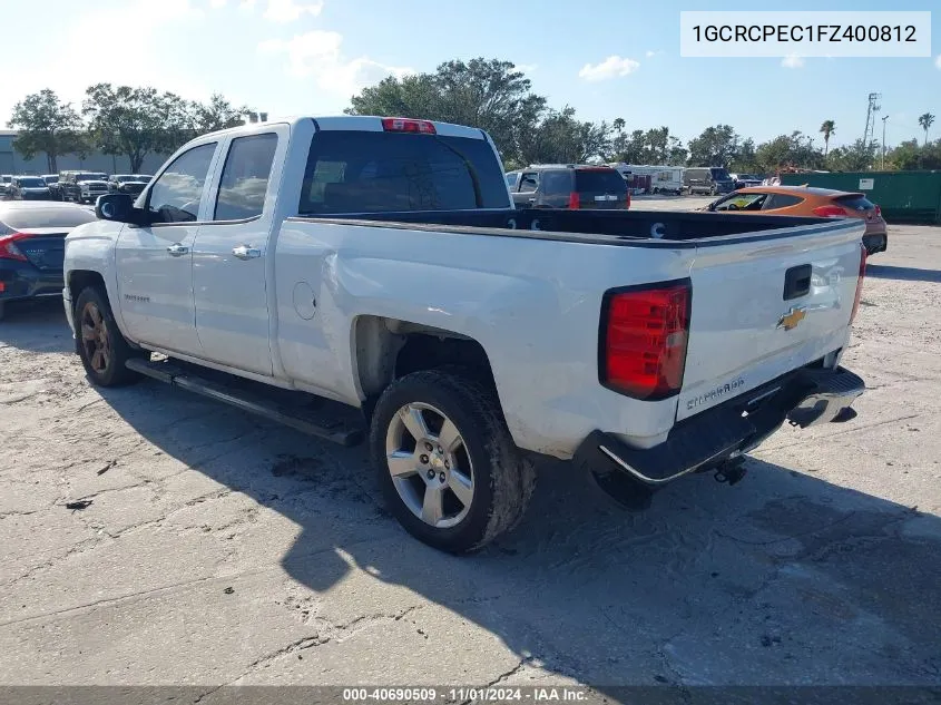 2015 Chevrolet Silverado 1500 Ls VIN: 1GCRCPEC1FZ400812 Lot: 40690509