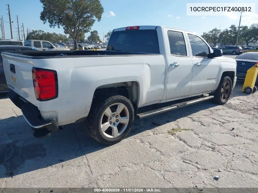 2015 Chevrolet Silverado 1500 Ls VIN: 1GCRCPEC1FZ400812 Lot: 40690509