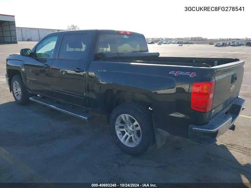 3GCUKREC8FG278541 2015 Chevrolet Silverado 1500 1Lt