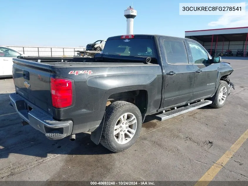 3GCUKREC8FG278541 2015 Chevrolet Silverado 1500 1Lt