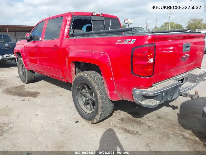 3GCUKREC8FG225032 2015 Chevrolet Silverado 1500 2Lt