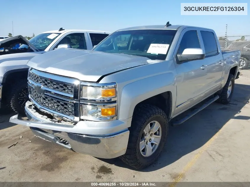 2015 Chevrolet Silverado 1500 1Lt VIN: 3GCUKREC2FG126304 Lot: 40696255