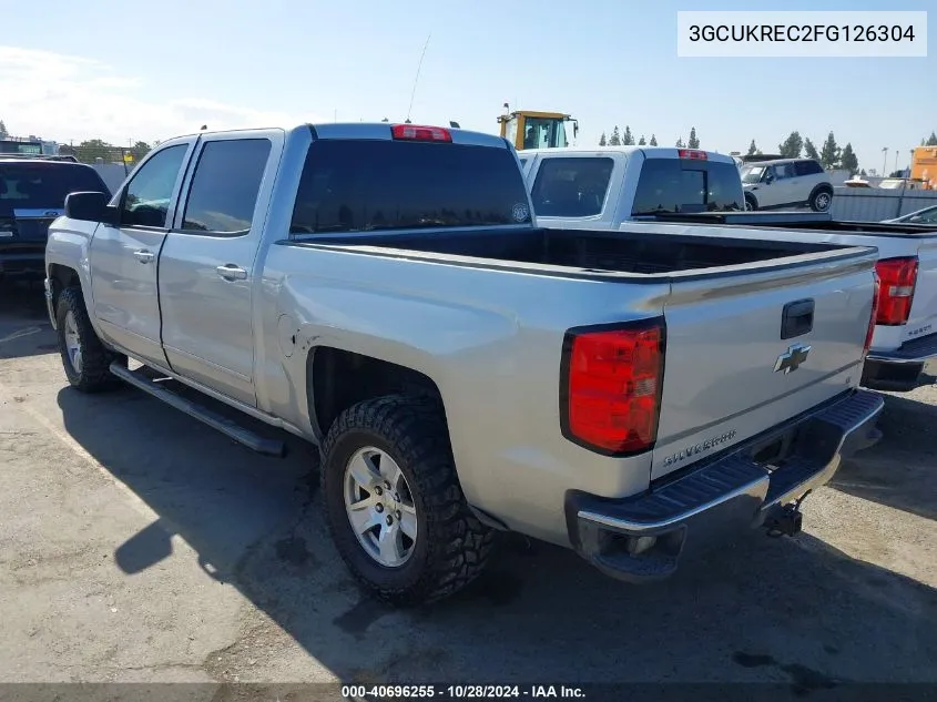 2015 Chevrolet Silverado 1500 1Lt VIN: 3GCUKREC2FG126304 Lot: 40696255