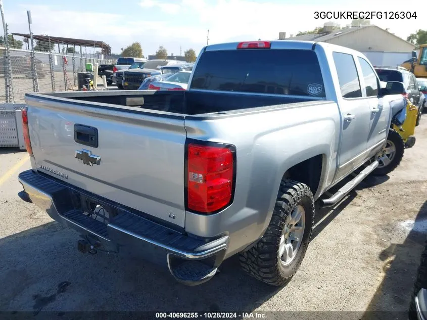 2015 Chevrolet Silverado 1500 1Lt VIN: 3GCUKREC2FG126304 Lot: 40696255