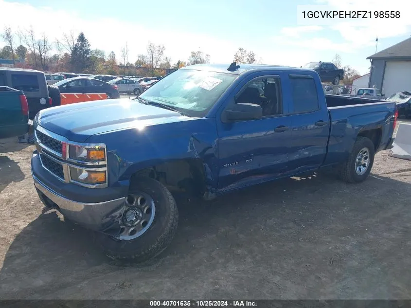 1GCVKPEH2FZ198558 2015 Chevrolet Silverado 1500 Ls