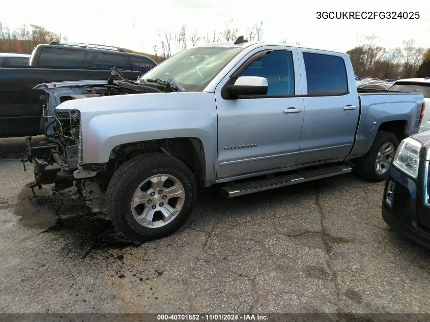 2015 Chevrolet Silverado 1500 2Lt VIN: 3GCUKREC2FG324025 Lot: 40701852