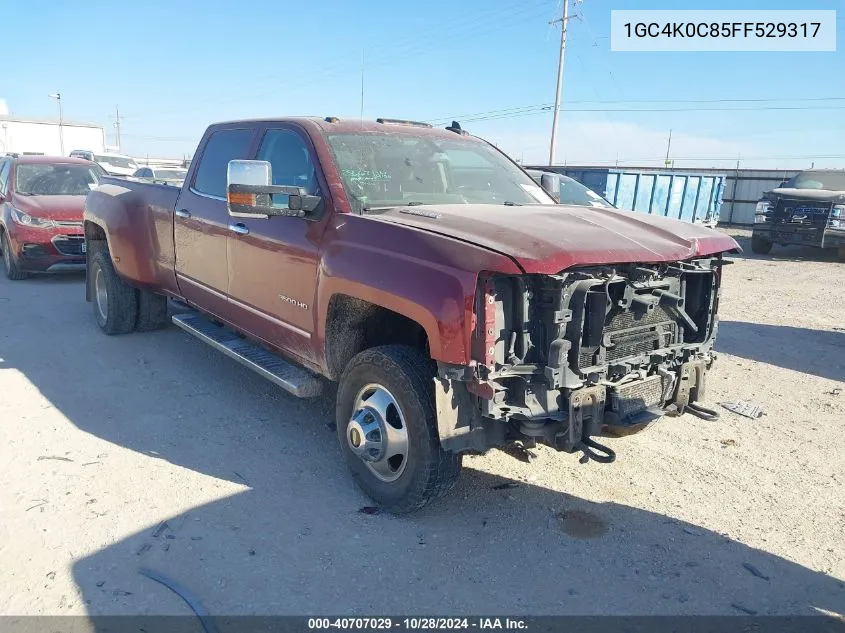 2015 Chevrolet Silverado 3500Hd Ltz VIN: 1GC4K0C85FF529317 Lot: 40707029