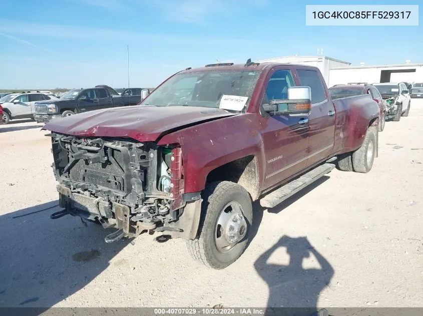 2015 Chevrolet Silverado 3500Hd Ltz VIN: 1GC4K0C85FF529317 Lot: 40707029