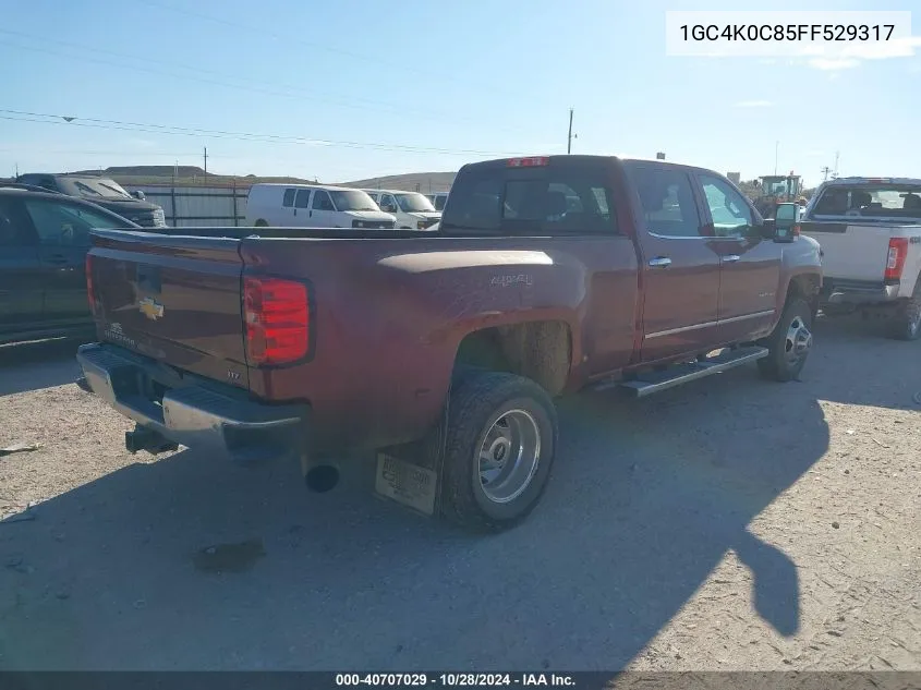 2015 Chevrolet Silverado 3500Hd Ltz VIN: 1GC4K0C85FF529317 Lot: 40707029