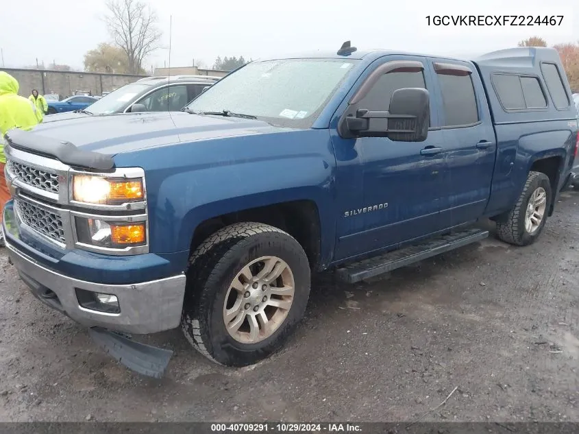 2015 Chevrolet Silverado 1500 1Lt VIN: 1GCVKRECXFZ224467 Lot: 40709291