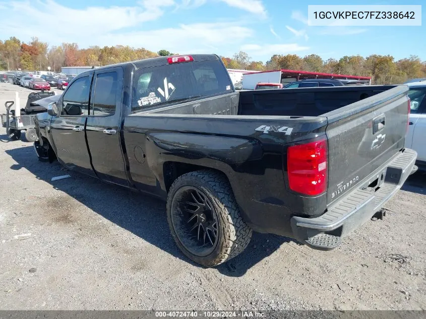 2015 Chevrolet Silverado 1500 Ls VIN: 1GCVKPEC7FZ338642 Lot: 40724740