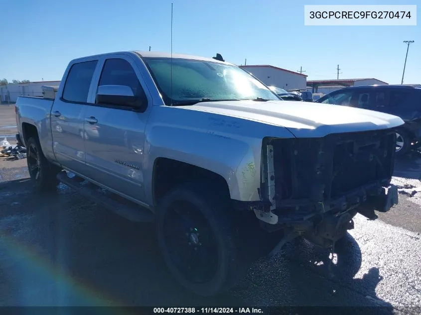 2015 Chevrolet Silverado 1500 1Lt VIN: 3GCPCREC9FG270474 Lot: 40727388