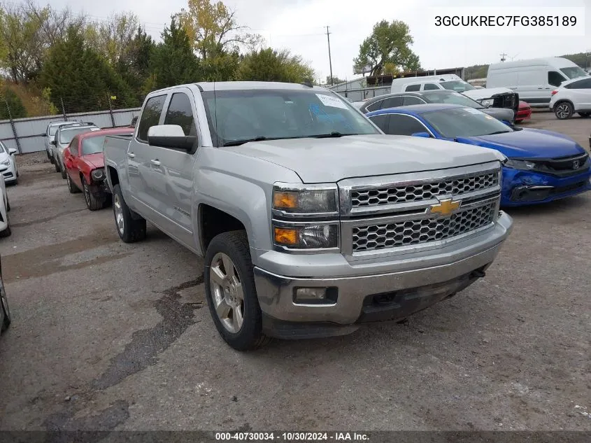 2015 Chevrolet Silverado 1500 1Lt VIN: 3GCUKREC7FG385189 Lot: 40730034