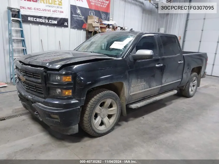 2015 Chevrolet Silverado 1500 1Lt VIN: 3GCPCREC1FG307095 Lot: 40730262