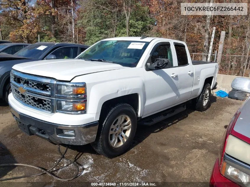 2015 Chevrolet Silverado 1500 1Lt VIN: 1GCVKREC6FZ266442 Lot: 40734948