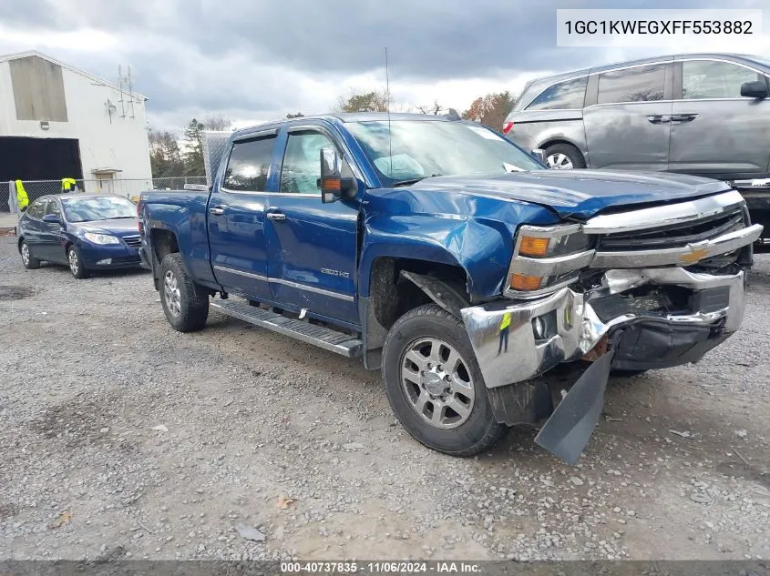 2015 Chevrolet Silverado 2500Hd Ltz VIN: 1GC1KWEGXFF553882 Lot: 40737835