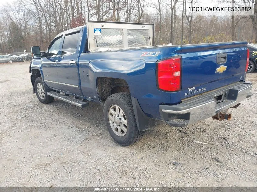 2015 Chevrolet Silverado 2500Hd Ltz VIN: 1GC1KWEGXFF553882 Lot: 40737835