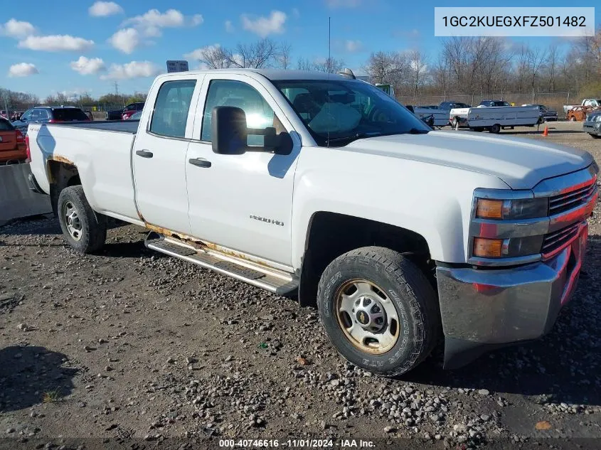 2015 Chevrolet Silverado 2500Hd Wt VIN: 1GC2KUEGXFZ501482 Lot: 40746616