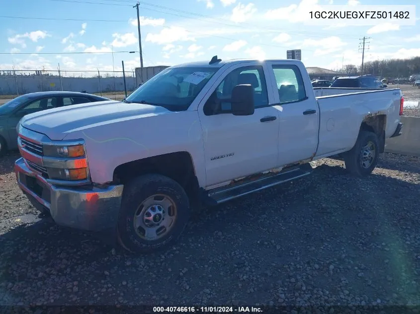 2015 Chevrolet Silverado 2500Hd Wt VIN: 1GC2KUEGXFZ501482 Lot: 40746616