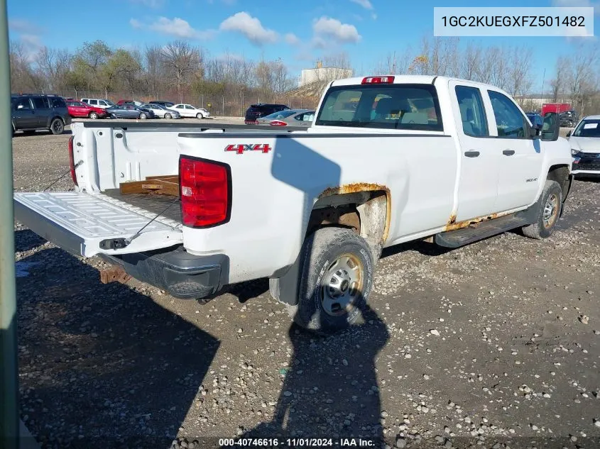 2015 Chevrolet Silverado 2500Hd Wt VIN: 1GC2KUEGXFZ501482 Lot: 40746616