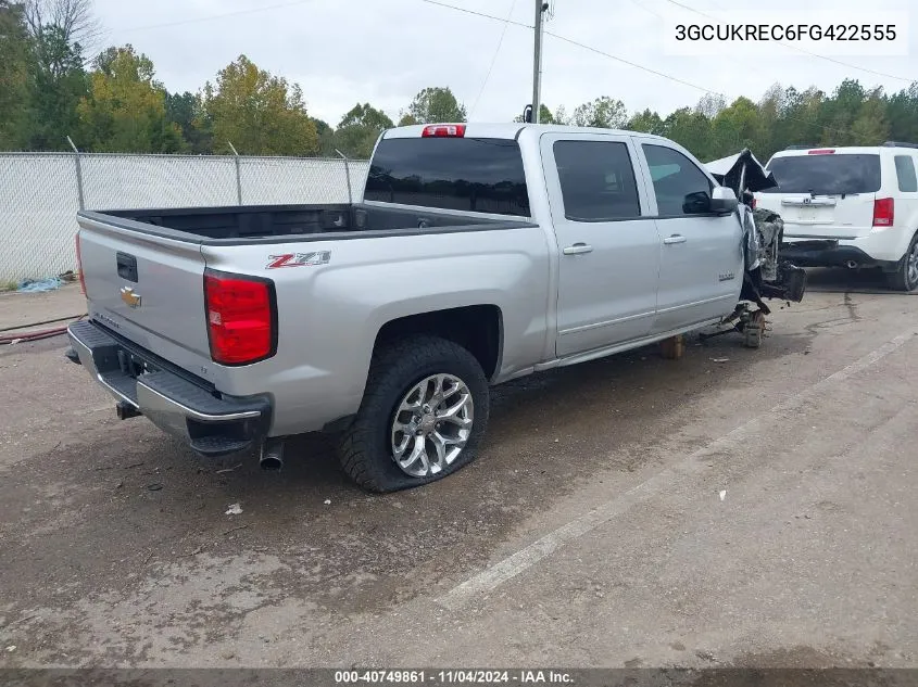 2015 Chevrolet Silverado 1500 2Lt VIN: 3GCUKREC6FG422555 Lot: 40749861