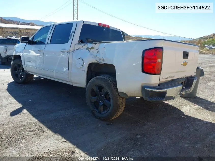 2015 Chevrolet Silverado 1500 1Lt VIN: 3GCPCREH3FG114622 Lot: 40756274