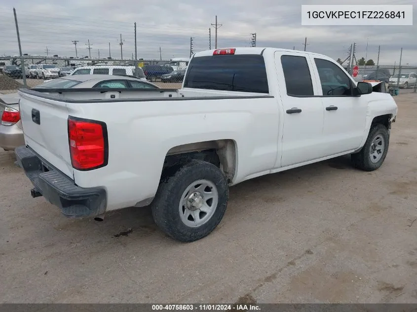 2015 Chevrolet Silverado 1500 Wt VIN: 1GCVKPEC1FZ226841 Lot: 40758603