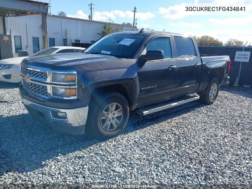 2015 Chevrolet Silverado 1500 1Lt VIN: 3GCUKREC1FG434841 Lot: 40761738