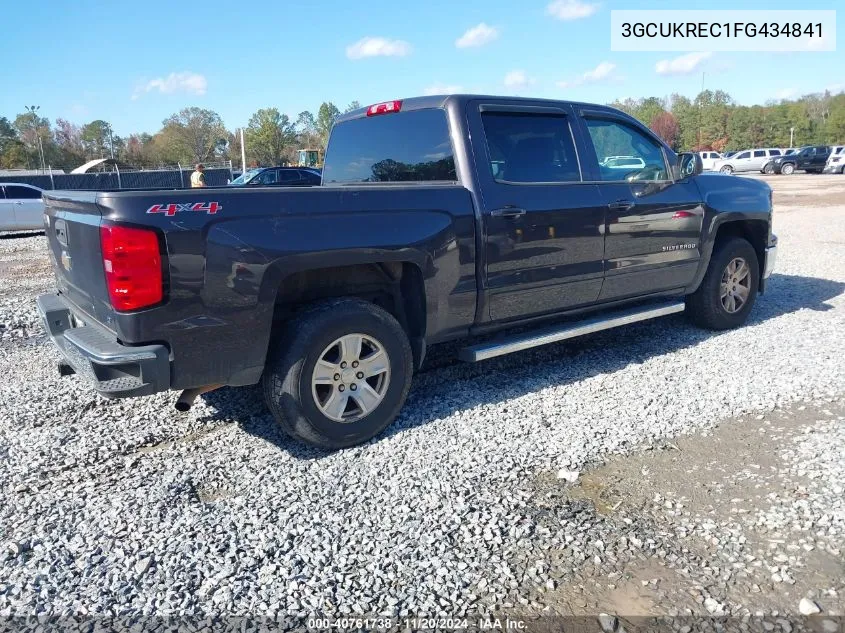 2015 Chevrolet Silverado 1500 1Lt VIN: 3GCUKREC1FG434841 Lot: 40761738