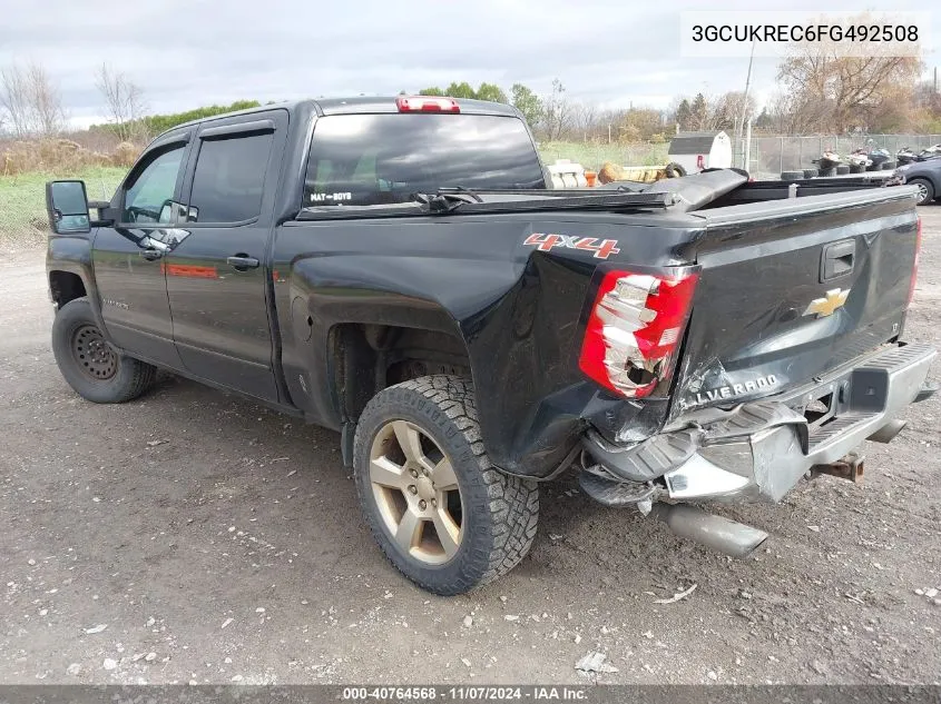 2015 Chevrolet Silverado 1500 1Lt VIN: 3GCUKREC6FG492508 Lot: 40764568