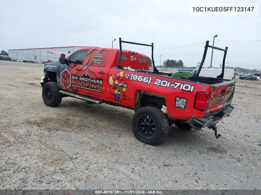 2015 Chevrolet Silverado 2500Hd Wt VIN: 1GC1KUEG5FF123147 Lot: 40767261