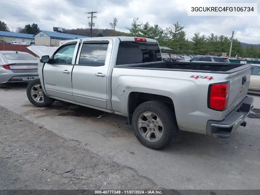 2015 Chevrolet Silverado 1500 1Lt VIN: 3GCUKREC4FG106734 Lot: 40777349