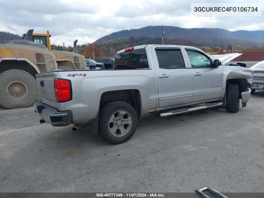 2015 Chevrolet Silverado 1500 1Lt VIN: 3GCUKREC4FG106734 Lot: 40777349