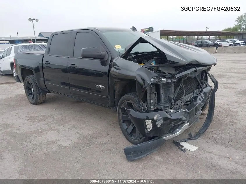 2015 Chevrolet Silverado 1500 1Lt VIN: 3GCPCREC7FG420632 Lot: 40796015