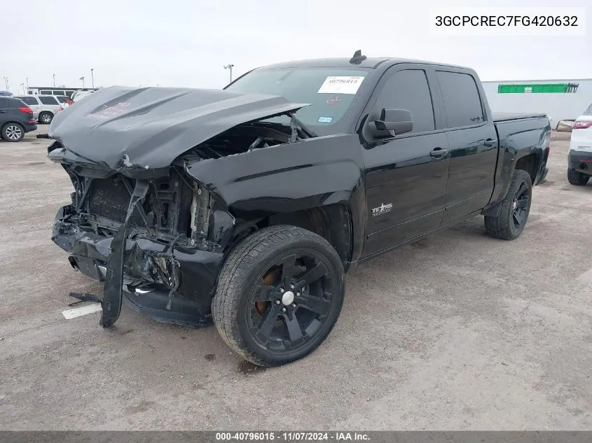 2015 Chevrolet Silverado 1500 1Lt VIN: 3GCPCREC7FG420632 Lot: 40796015