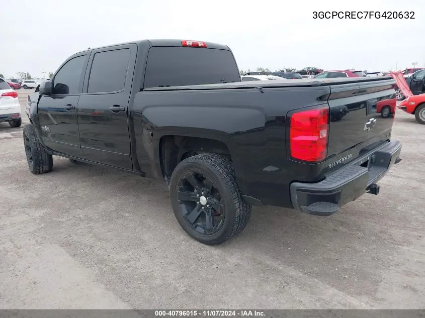 2015 Chevrolet Silverado 1500 1Lt VIN: 3GCPCREC7FG420632 Lot: 40796015