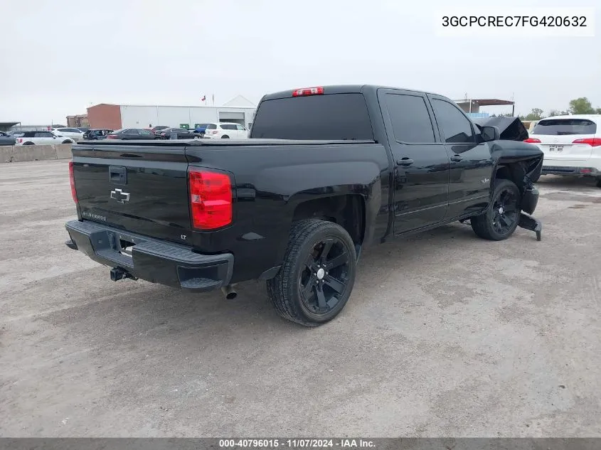 2015 Chevrolet Silverado 1500 1Lt VIN: 3GCPCREC7FG420632 Lot: 40796015