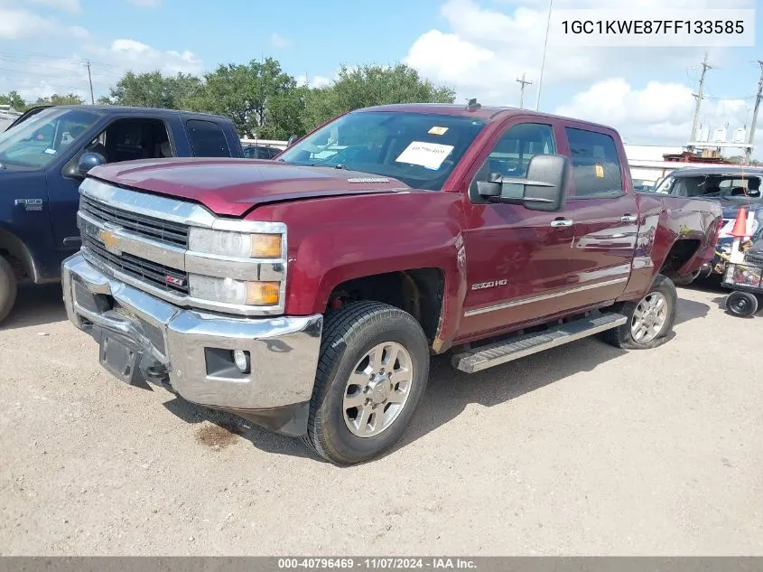 2015 Chevrolet Silverado 2500Hd Ltz VIN: 1GC1KWE87FF133585 Lot: 40796469