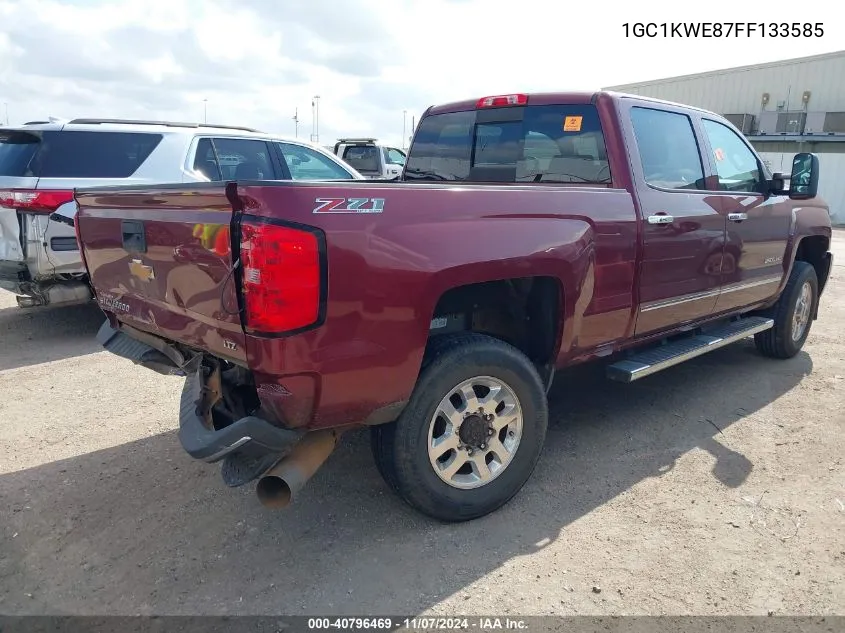 2015 Chevrolet Silverado 2500Hd Ltz VIN: 1GC1KWE87FF133585 Lot: 40796469